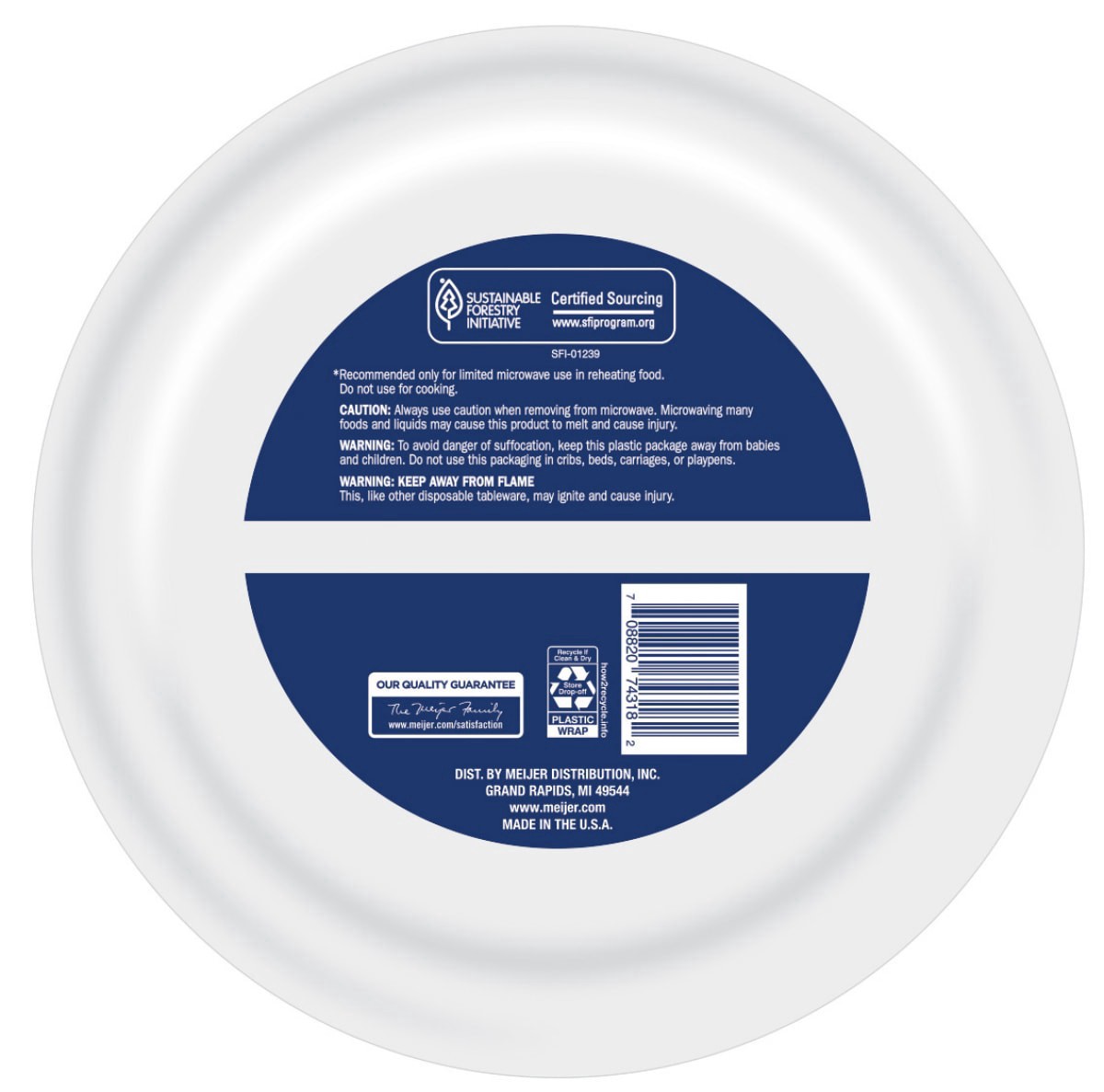 Meijer 67/8'' Paper Plates 48 ct Shipt