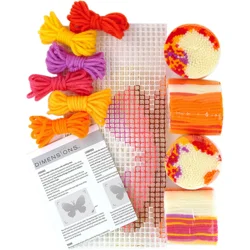 Dimensions Latch Hook Kit Colorful Butterfly