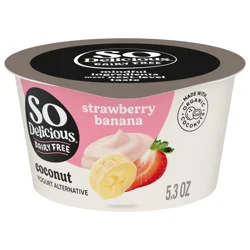 So Delicious Dairy Free Strawberry Banana Coconut Milk Yogurt - 5.3oz Cup