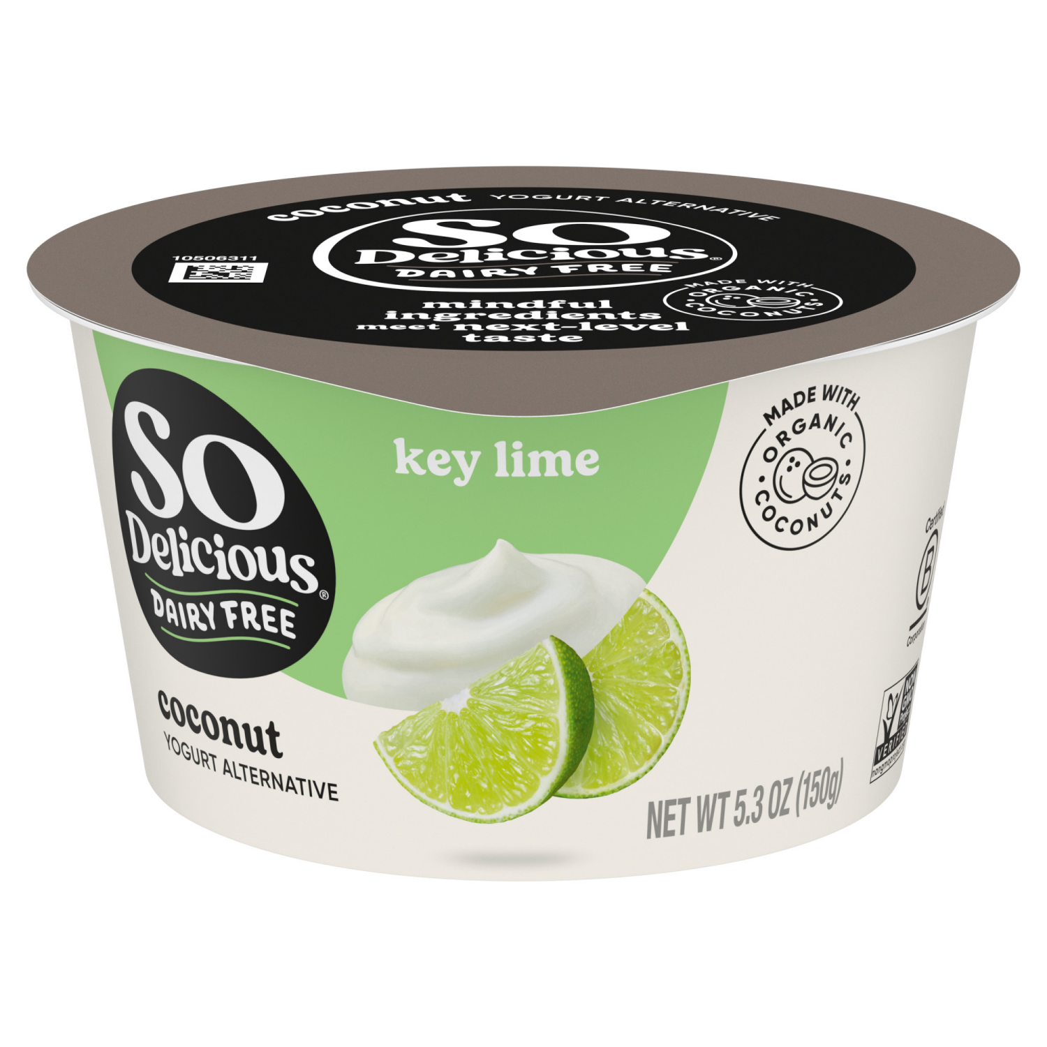 slide 2 of 5, So Delicious Coconut Milk Yogurt Alternative, Key Lime, Vegan, Gluten Free, 5.3 oz Container, 5.3 oz