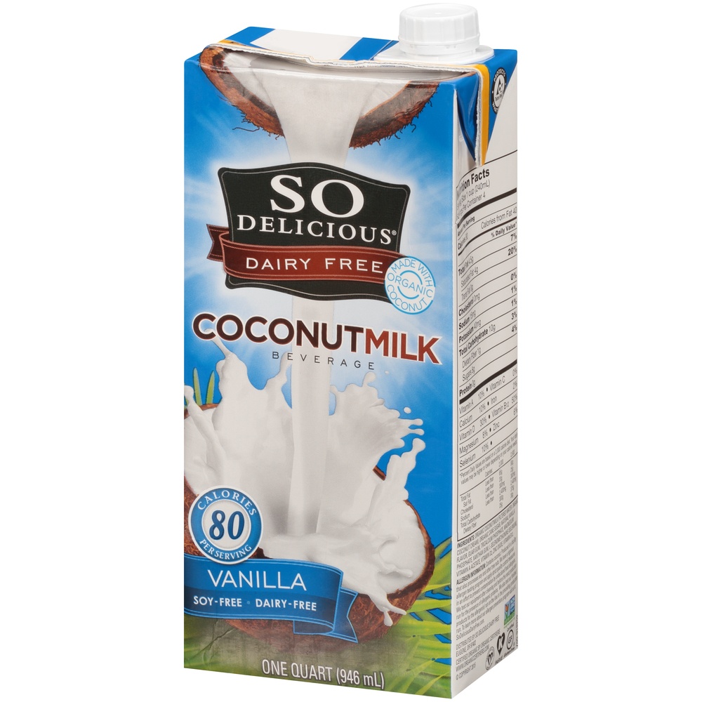 So Delicious Dairy Free UHT Vanilla Coconut Milk 32 fl oz | Shipt