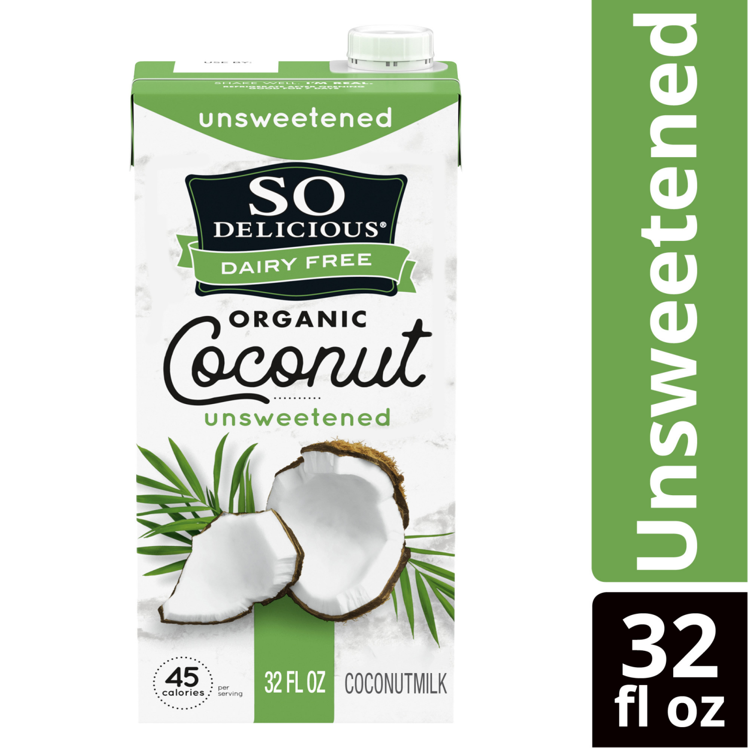 slide 2 of 8, So Delicious UHT Unsweetened Coconut Milk, 1 Quart, 32 fl oz