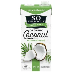 So Delicious UHT Unsweetened Coconut Milk, 1 Quart