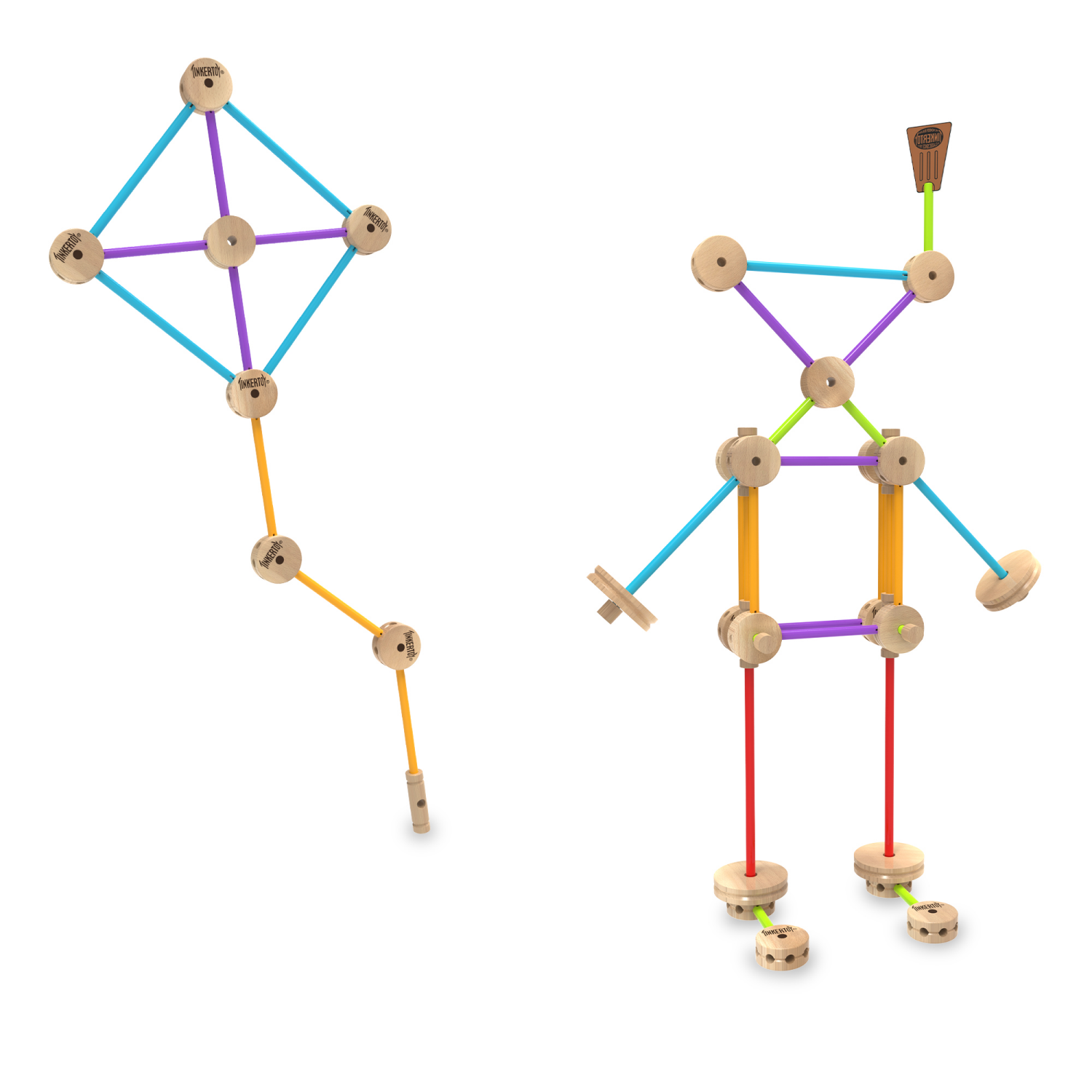 slide 4 of 6, Tinkertoy Tin Building Set, 1 ct