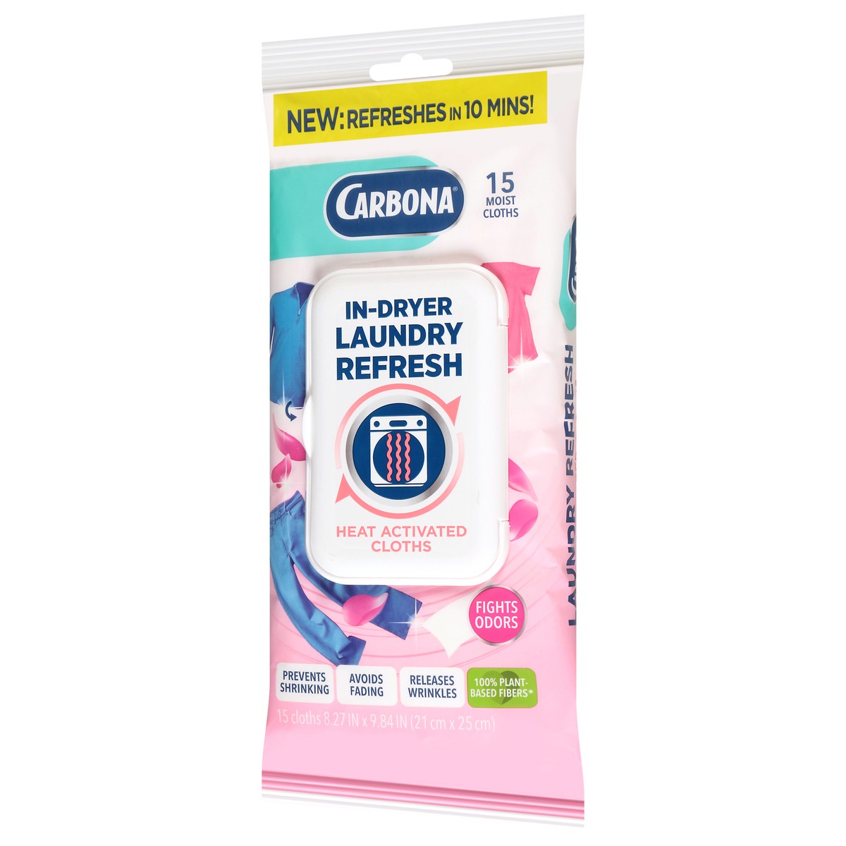 slide 2 of 4, Carbona In-Dryer Laundry Refresh Heat Activated Cloths, 15 ct