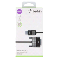 slide 3 of 5, Belkin HDMI to DVI Cable, 12 ft