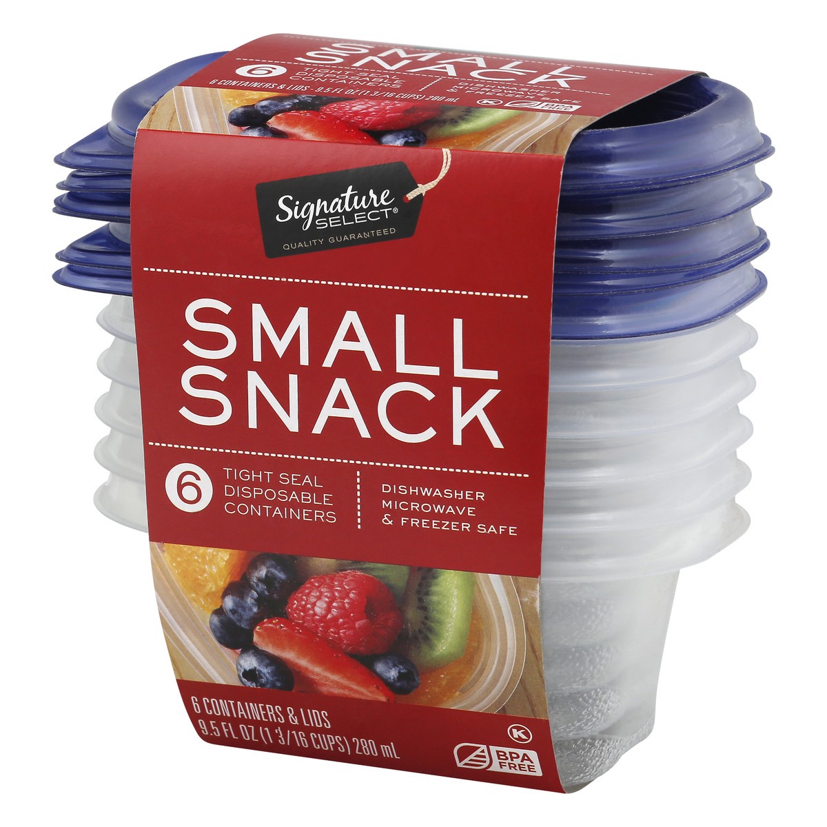 slide 3 of 9, Signature Containers & Lids Storage Small (1-3/16 Cups), 6 ct