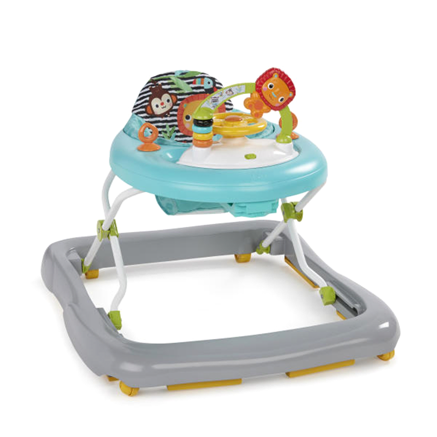 slide 1 of 2, Bright Starts Zig Zag Zebra Walker with Easy Fold Frame for Storage, 1 ct