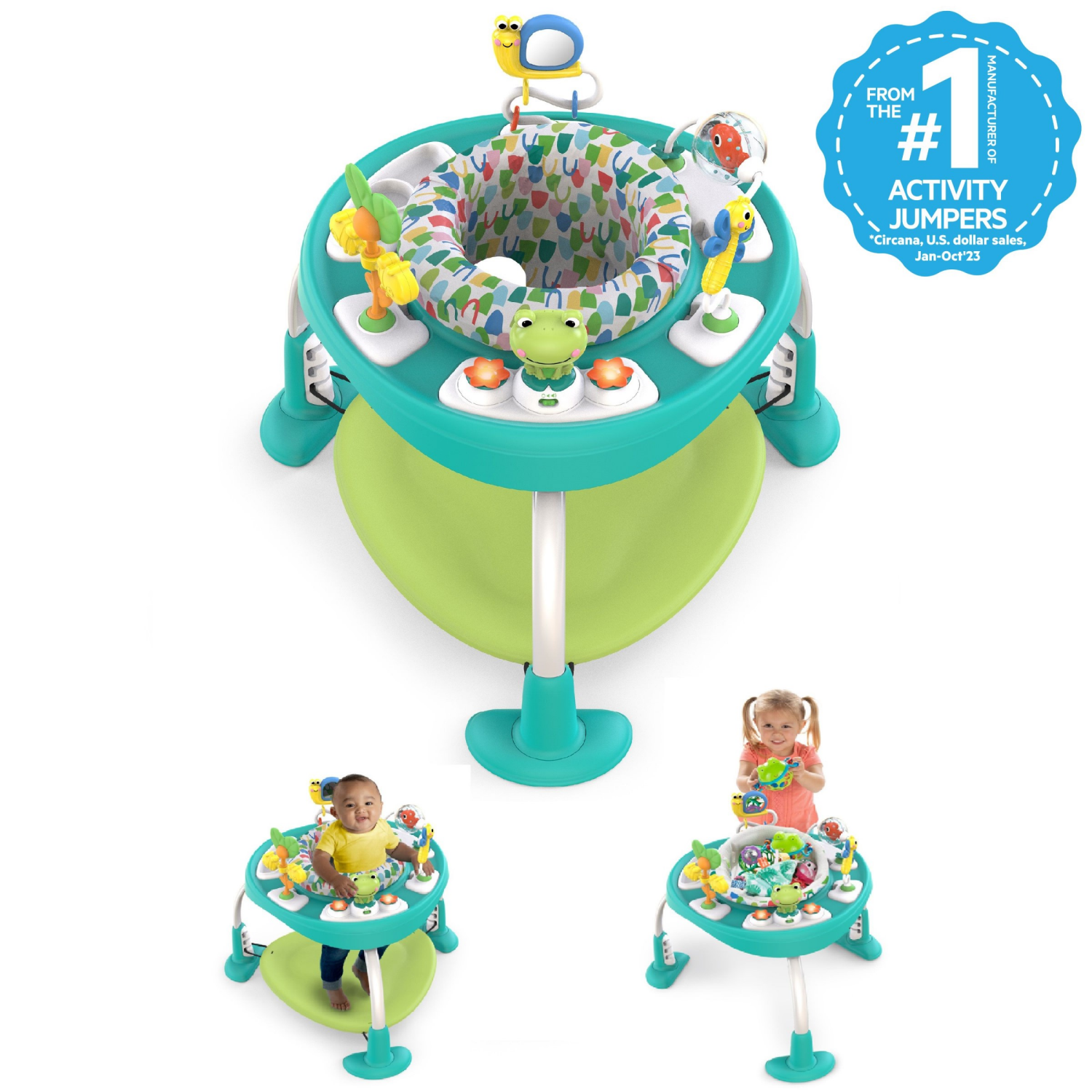 slide 2 of 4, Bright Starts Bounce Bounce Baby 2-in-1 Activity Jumper & Table 1 ea Box, 1 ct