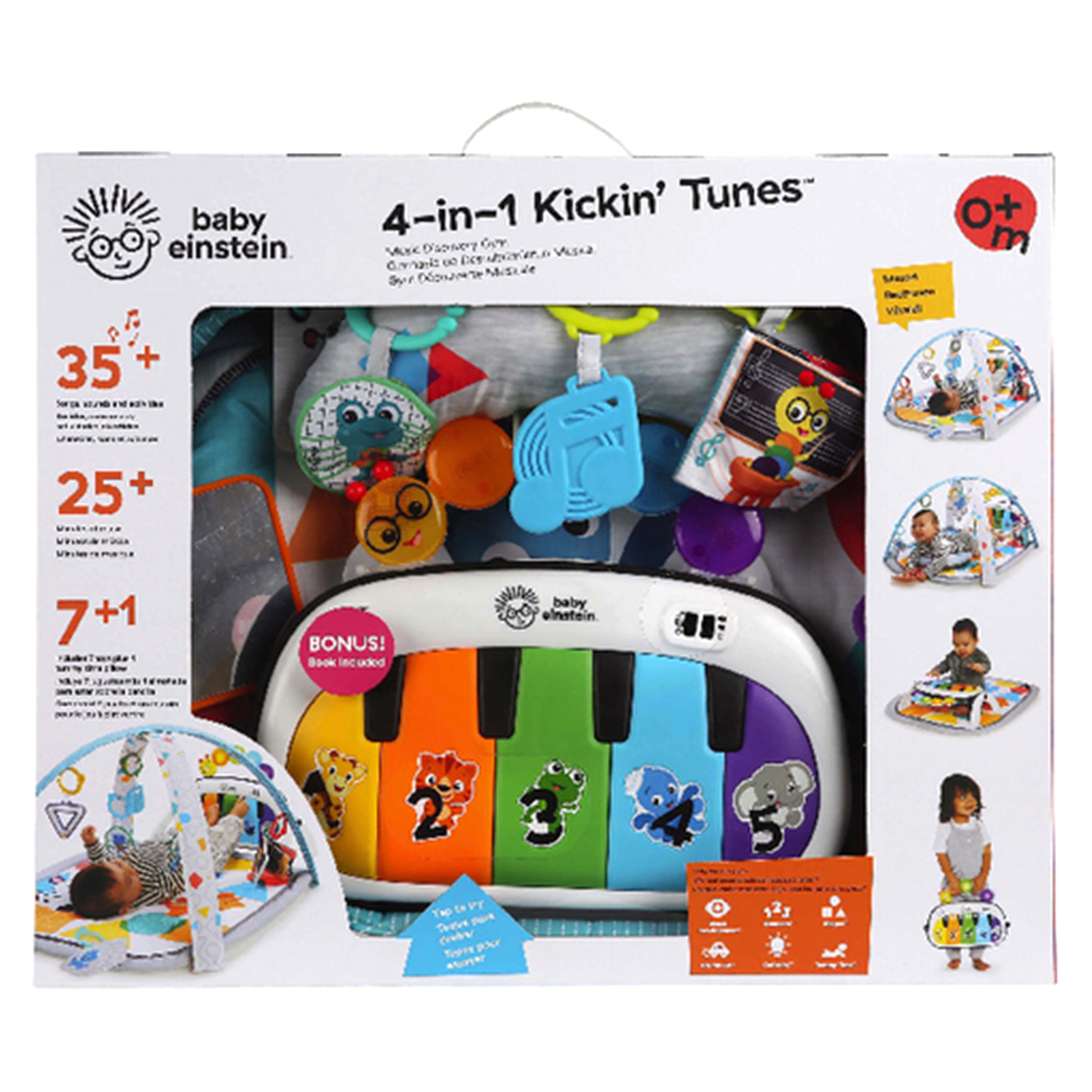 slide 1 of 5, Baby Einstein 4-in-1 Kickin' Tunes Music & Language Discovery Gym 1 ea, 1 ct