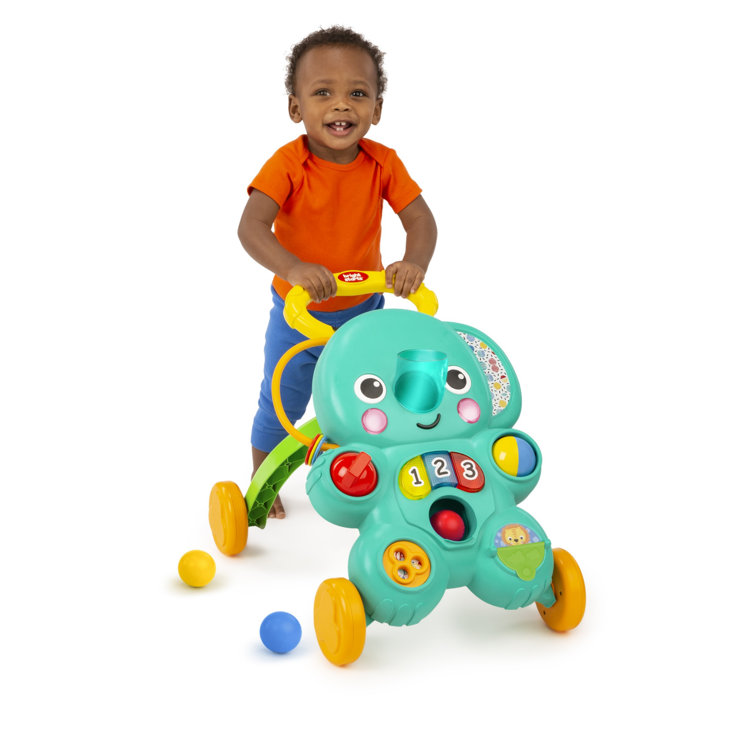 slide 3 of 3, Bright Starts 2-in-1 Stroll 'n Roll Ball Play Walker 1 ea, 1 ct