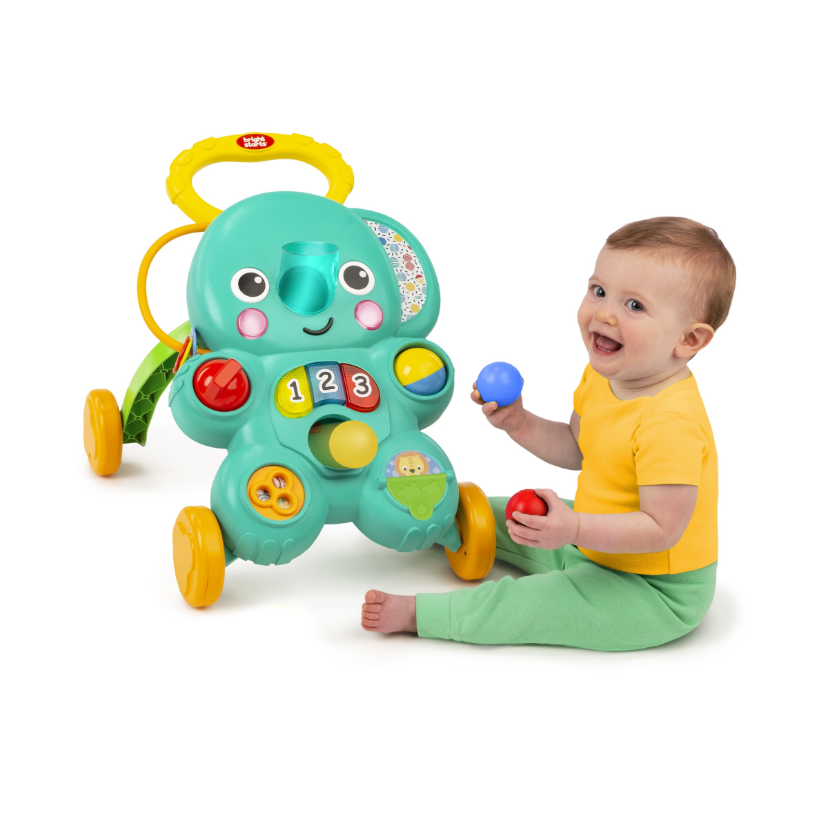 slide 3 of 3, BRIGHT STARTS Stroll n Roll 2 in 1 Ball Play Walker, 1 ct