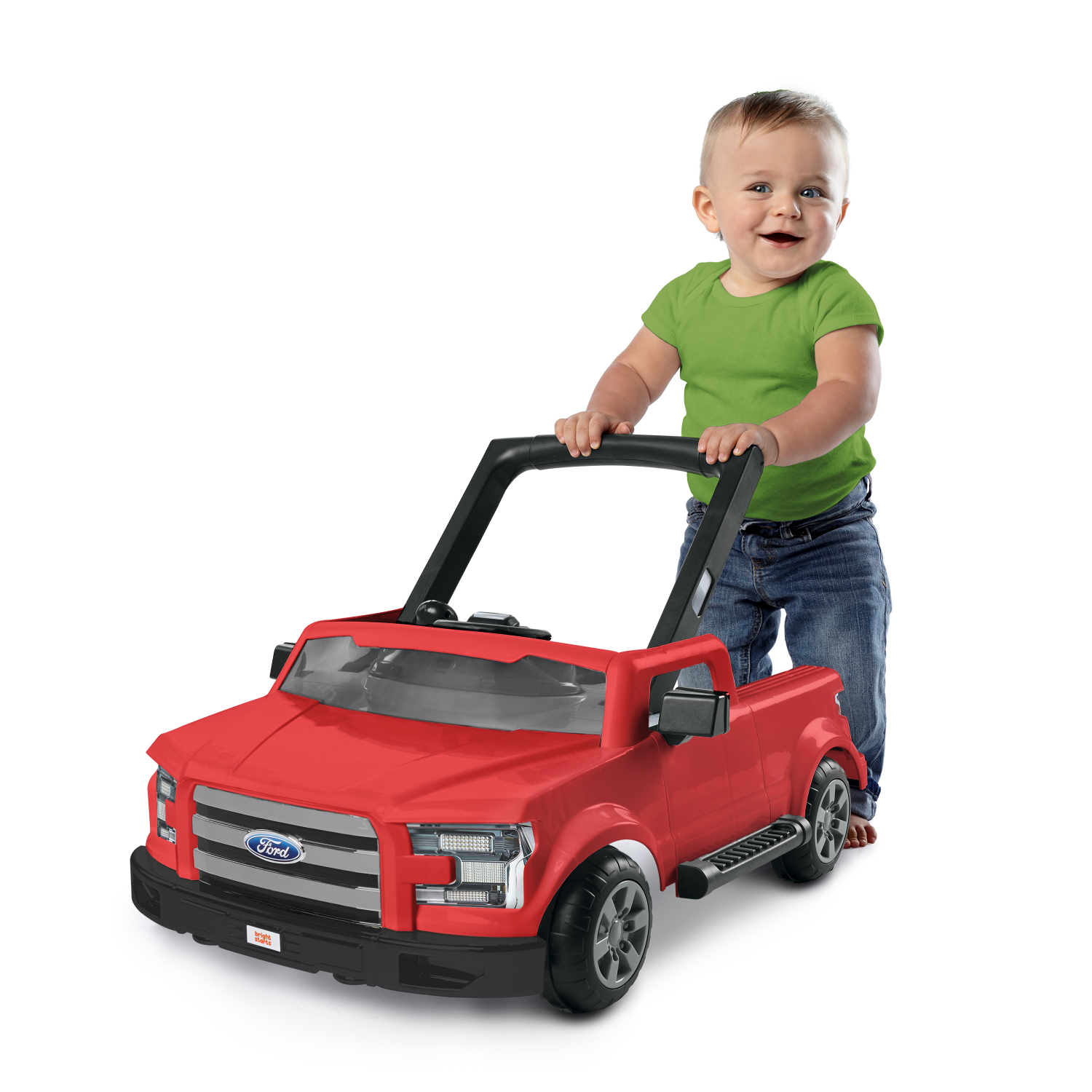 slide 3 of 5, BRIGHT STARTS Ford F-150 4-in-1 Rapid Red Baby Activity Walker with 4 Ways to Play, 1 ct