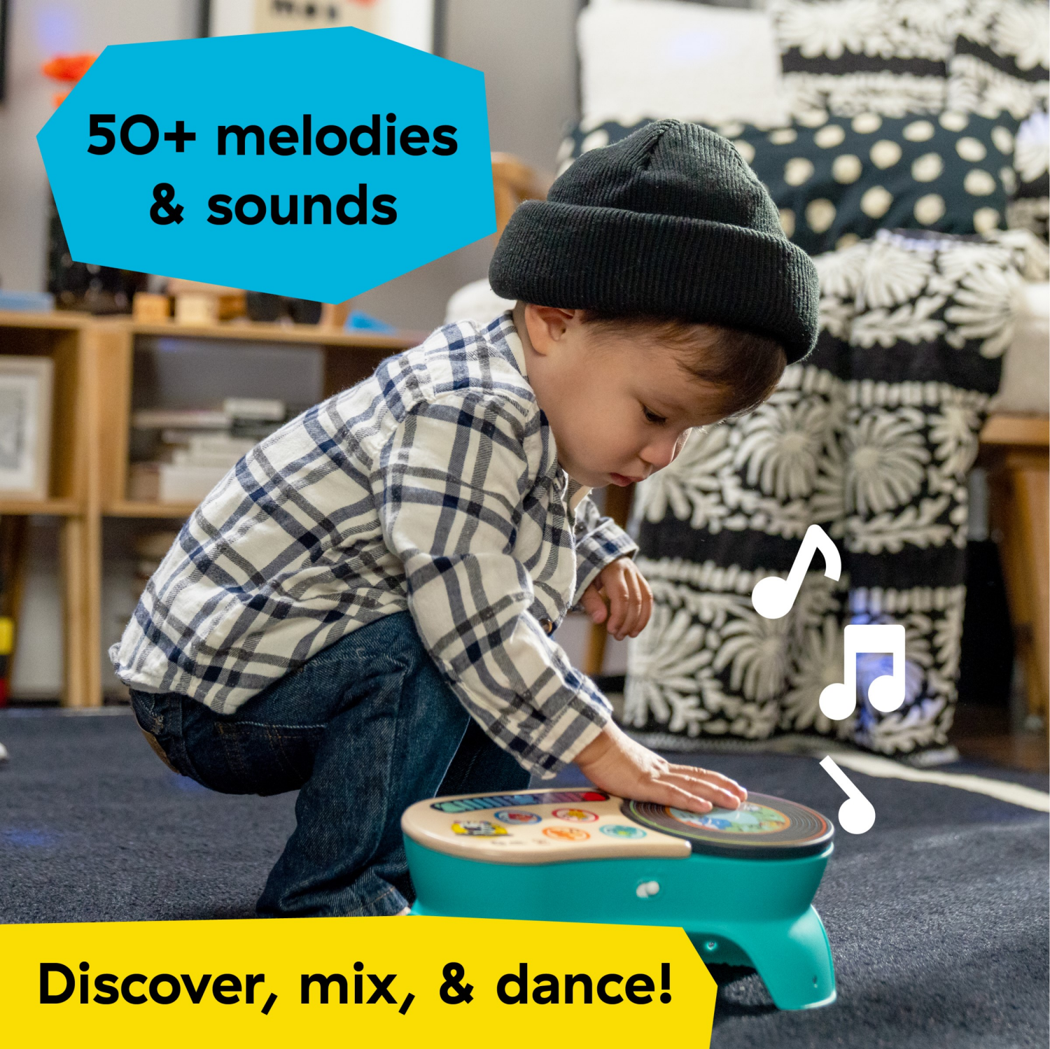 slide 2 of 2, Baby Einstein + Hape DJ Discovery Musical Toy Turntable, Ages 6 Months and Up, 1 ct