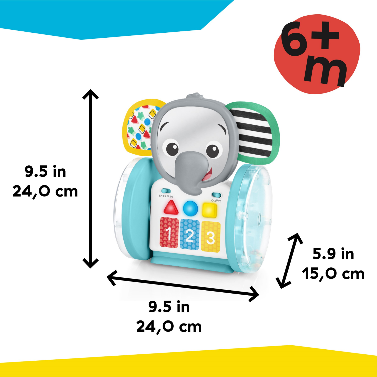 slide 3 of 3, Baby Einstein Chase & Tap Earl Interactive Crawling Toy, 1 ct