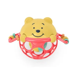 Bright Starts Disney Baby Winnie the Pooh Jingle & Shake Rattle Toy by Bright Starts with Easy-Grasp Oball Technology, Unisex, Newborns & Up