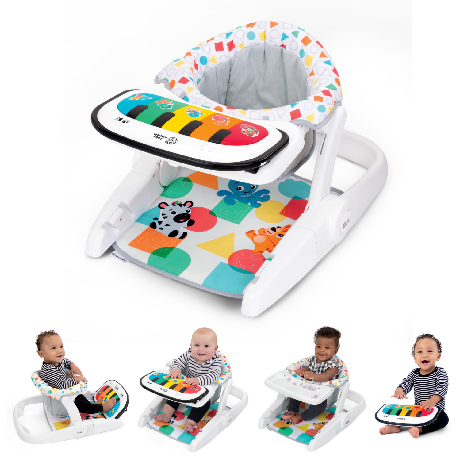 slide 1 of 7, Baby Einstein Be 4 In 1 Learn To Sit Kick Piano, 1 ct