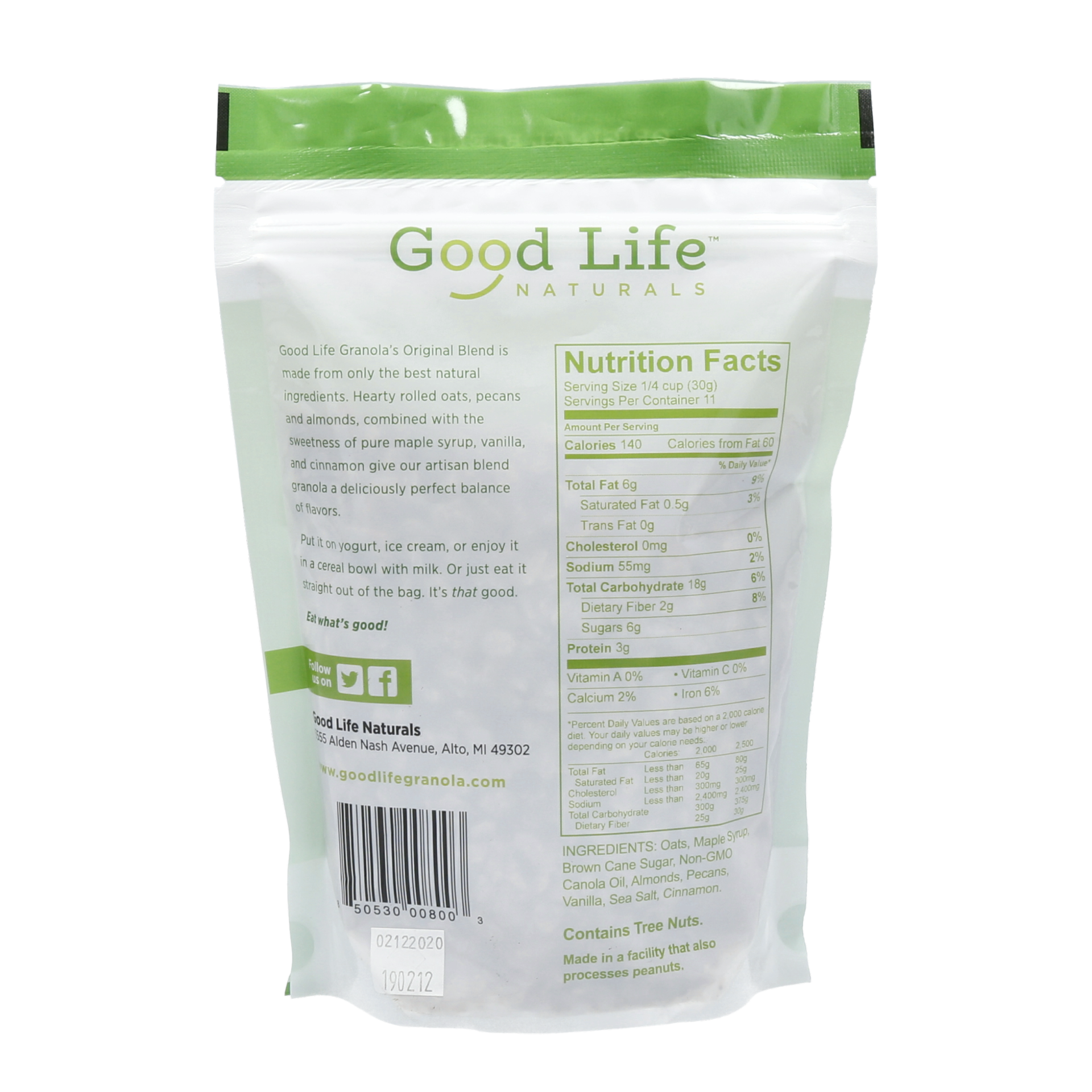 slide 2 of 2, The Good Life Good Life Naturals Granola Original - 12 oz, 12 oz