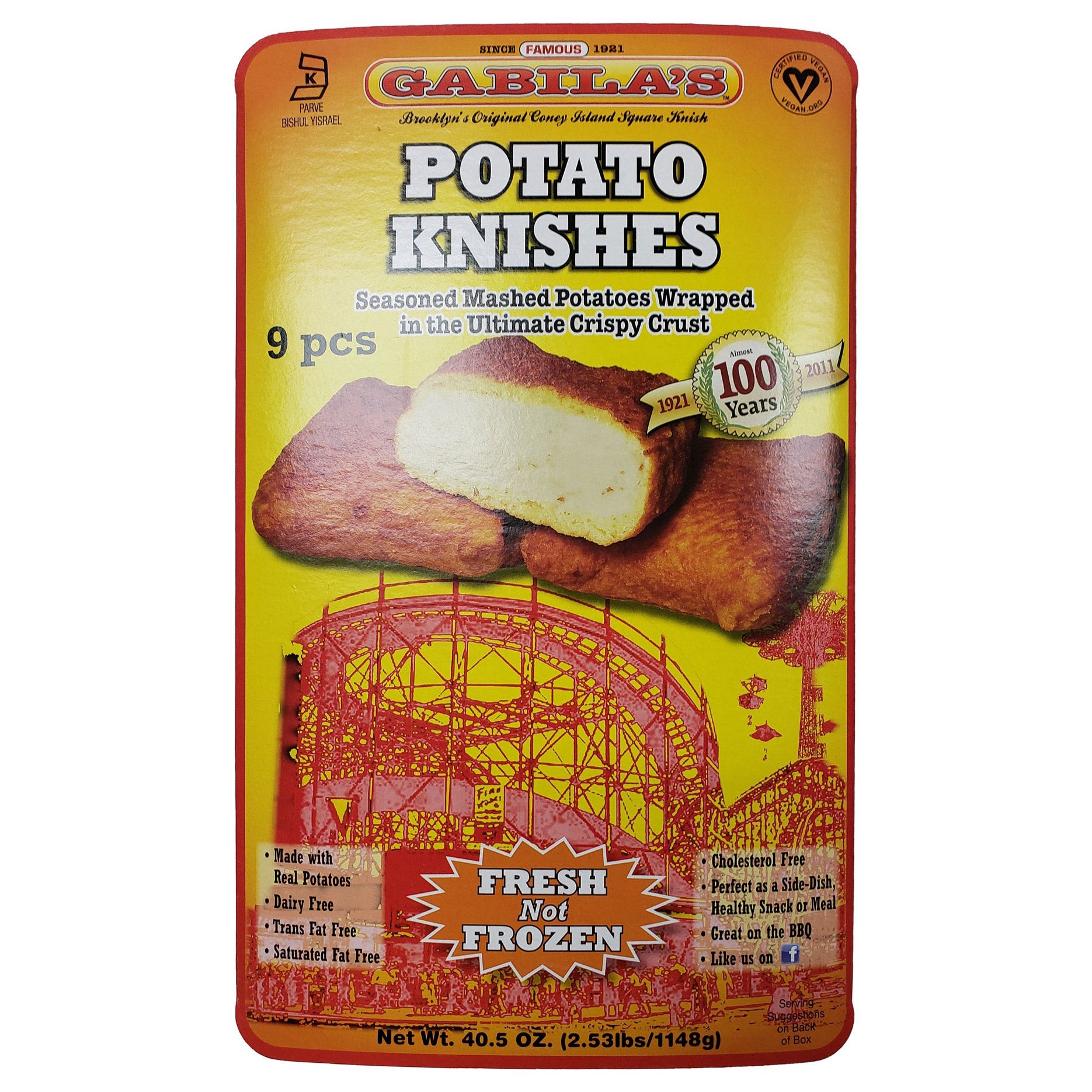 slide 1 of 2, Gabila's Potato Knishes, 40.5 oz, 9 count, 