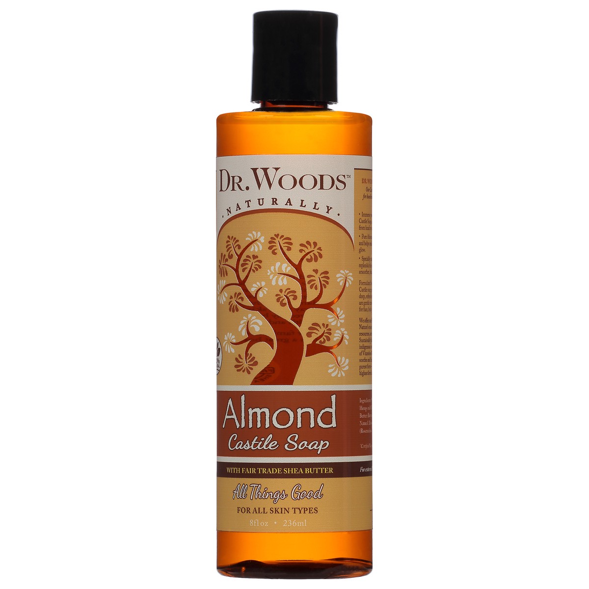 slide 2 of 10, Dr. Woods All Things Good Almond Castile Soap 8 oz, 8 oz