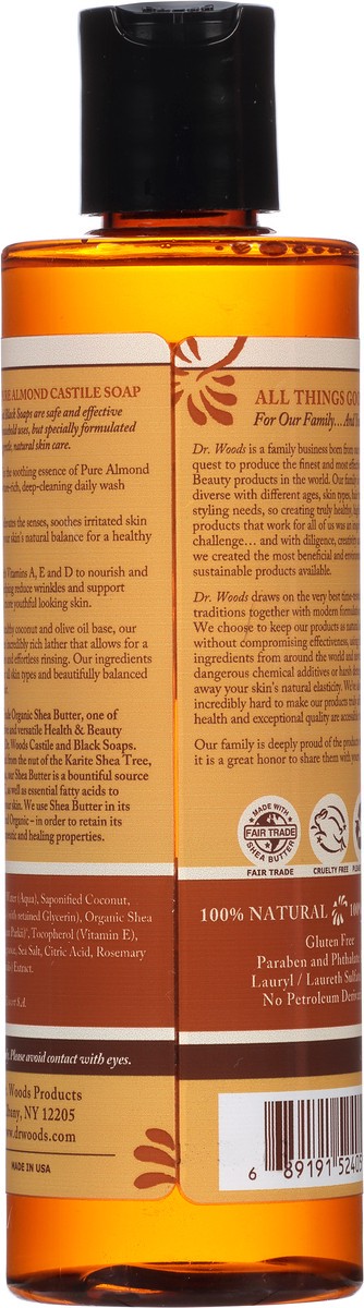 slide 3 of 10, Dr. Woods All Things Good Almond Castile Soap 8 oz, 8 oz