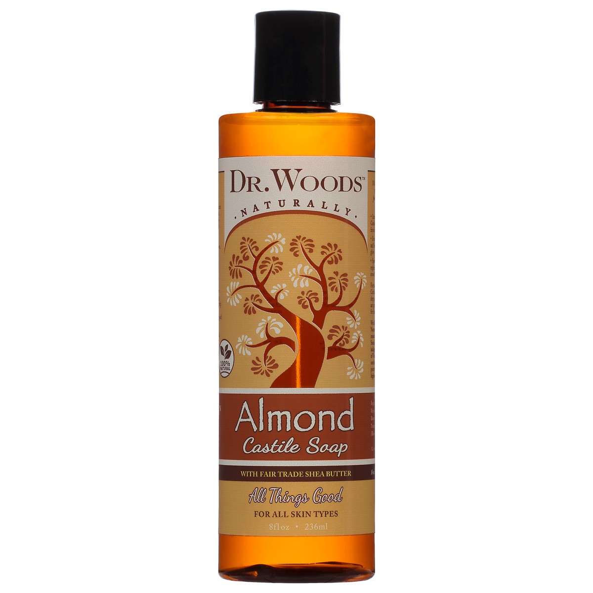 slide 5 of 10, Dr. Woods All Things Good Almond Castile Soap 8 oz, 8 oz