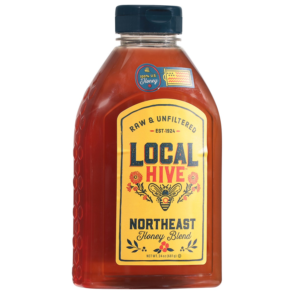 slide 7 of 9, Local Hive Northeast Raw & Unfiltered Honey Blend 24 oz, 24 oz