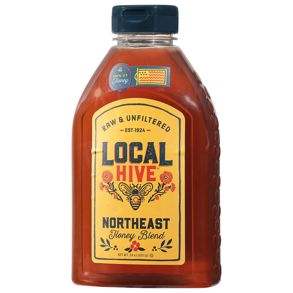 slide 5 of 9, Local Hive Northeast Raw & Unfiltered Honey Blend 24 oz, 24 oz