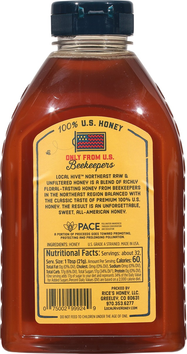 slide 8 of 9, Local Hive Northeast Raw & Unfiltered Honey Blend 24 oz, 24 oz