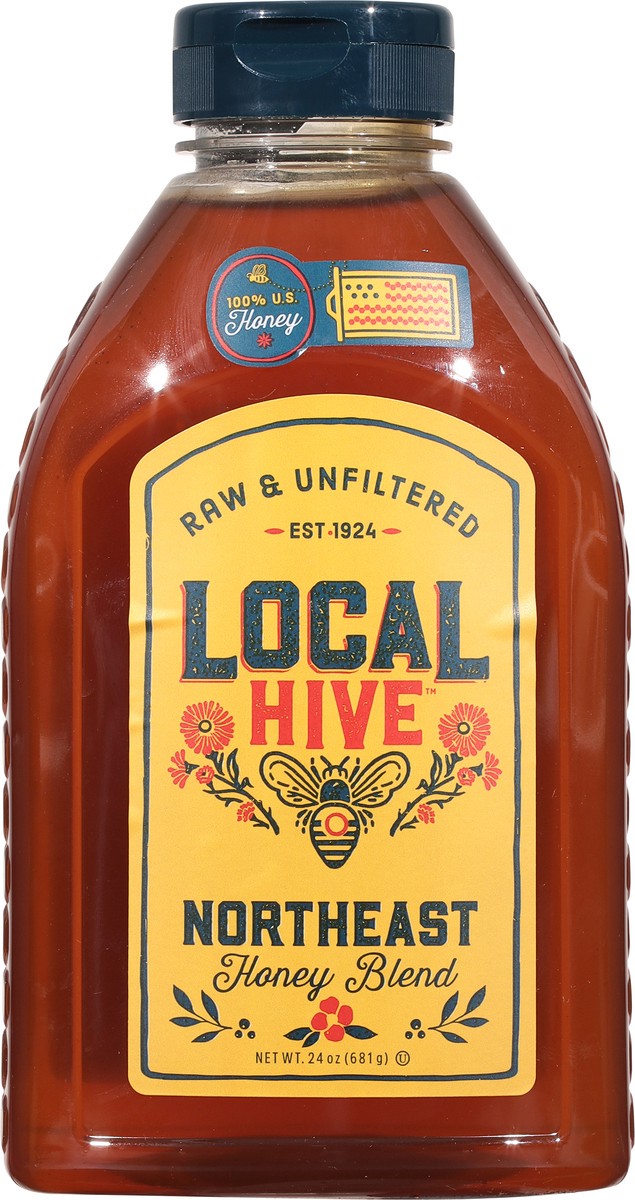 slide 2 of 9, Local Hive Northeast Raw & Unfiltered Honey Blend 24 oz, 24 oz