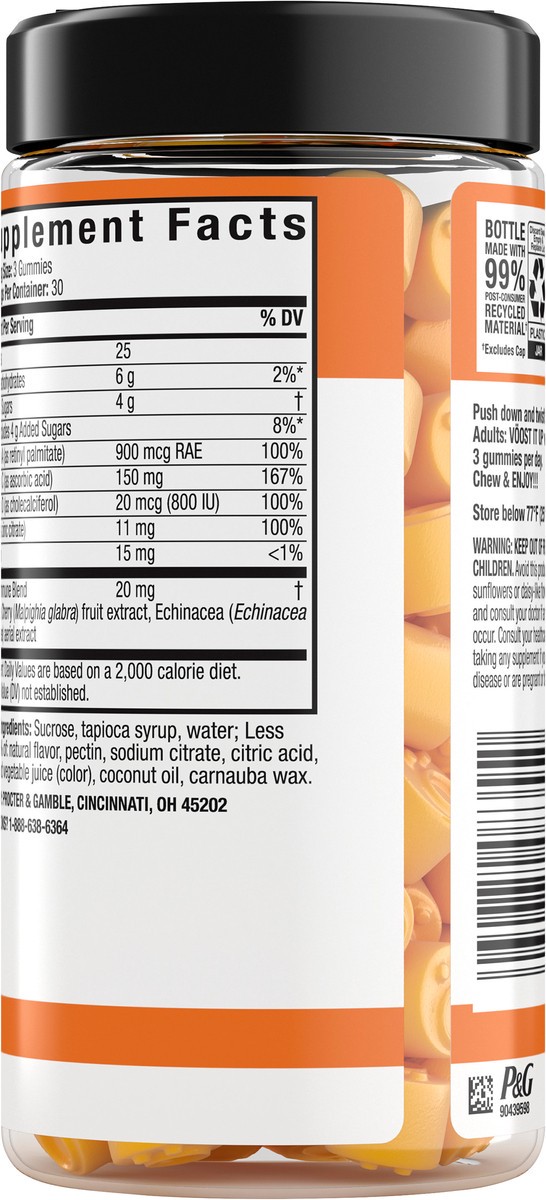 slide 2 of 8, Voost Orange Zest Immunity Gummies, 90 ct