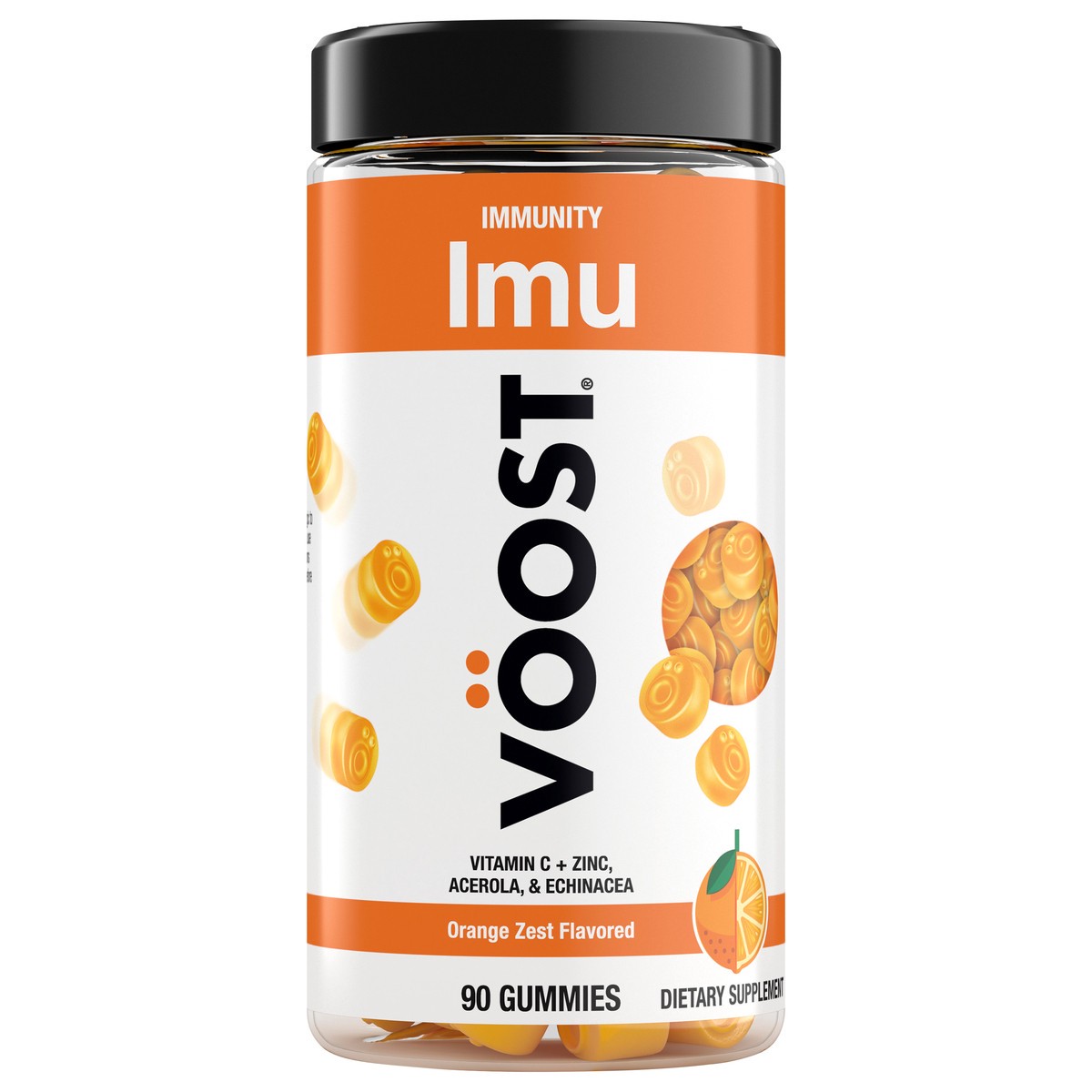 slide 1 of 8, Voost Orange Zest Immunity Gummies, 90 ct