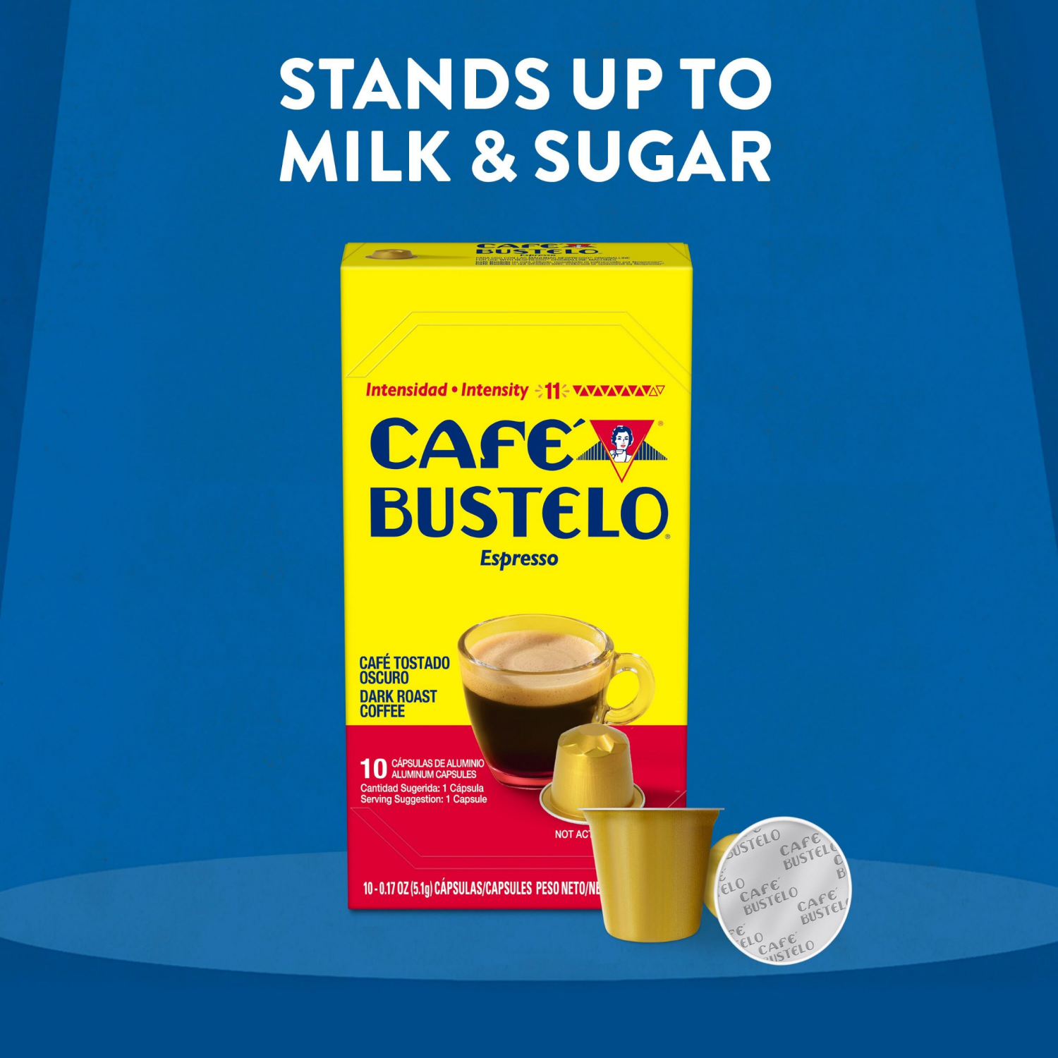 slide 6 of 6, Café Bustelo Brazil Espresso, 10 Espresso Capsules - 10 ct, 10 ct