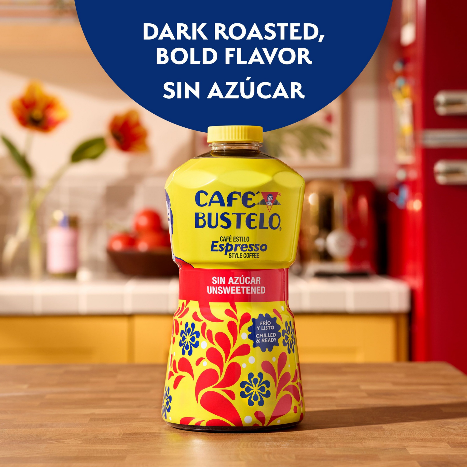 slide 7 of 7, Café Bustelo Unsweetened Espresso-Style Iced Coffee, 40-Oz. Bottle, 40 fl oz