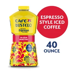 Café Bustelo Unsweetened Espresso-Style Iced Coffee, 40-Oz. Bottle