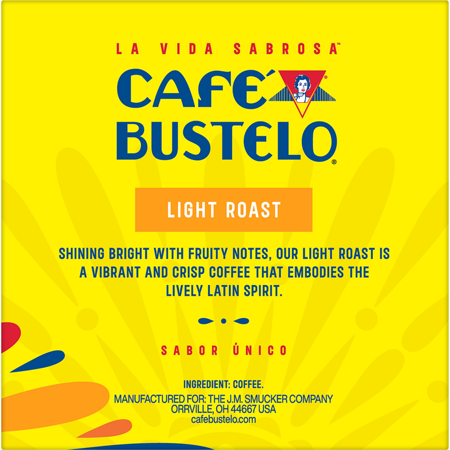 slide 3 of 4, Café Bustelo Light Roast Coffee, 10 Ct. K-Cup pods, 10 ct