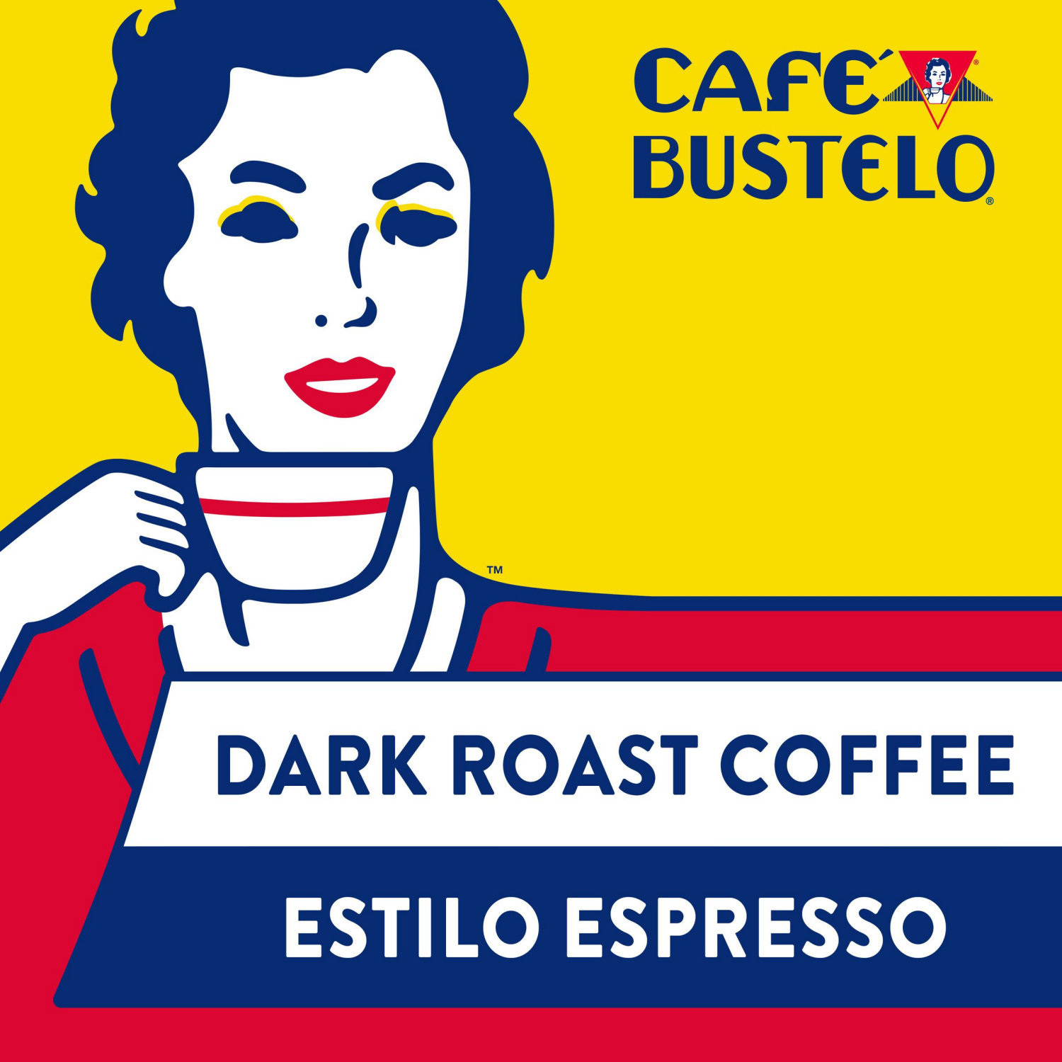 slide 8 of 8, Café Bustelo Espresso Style Dark Roast Coffee, Keurig K-Cup Pods, 10 Count, 10 ct