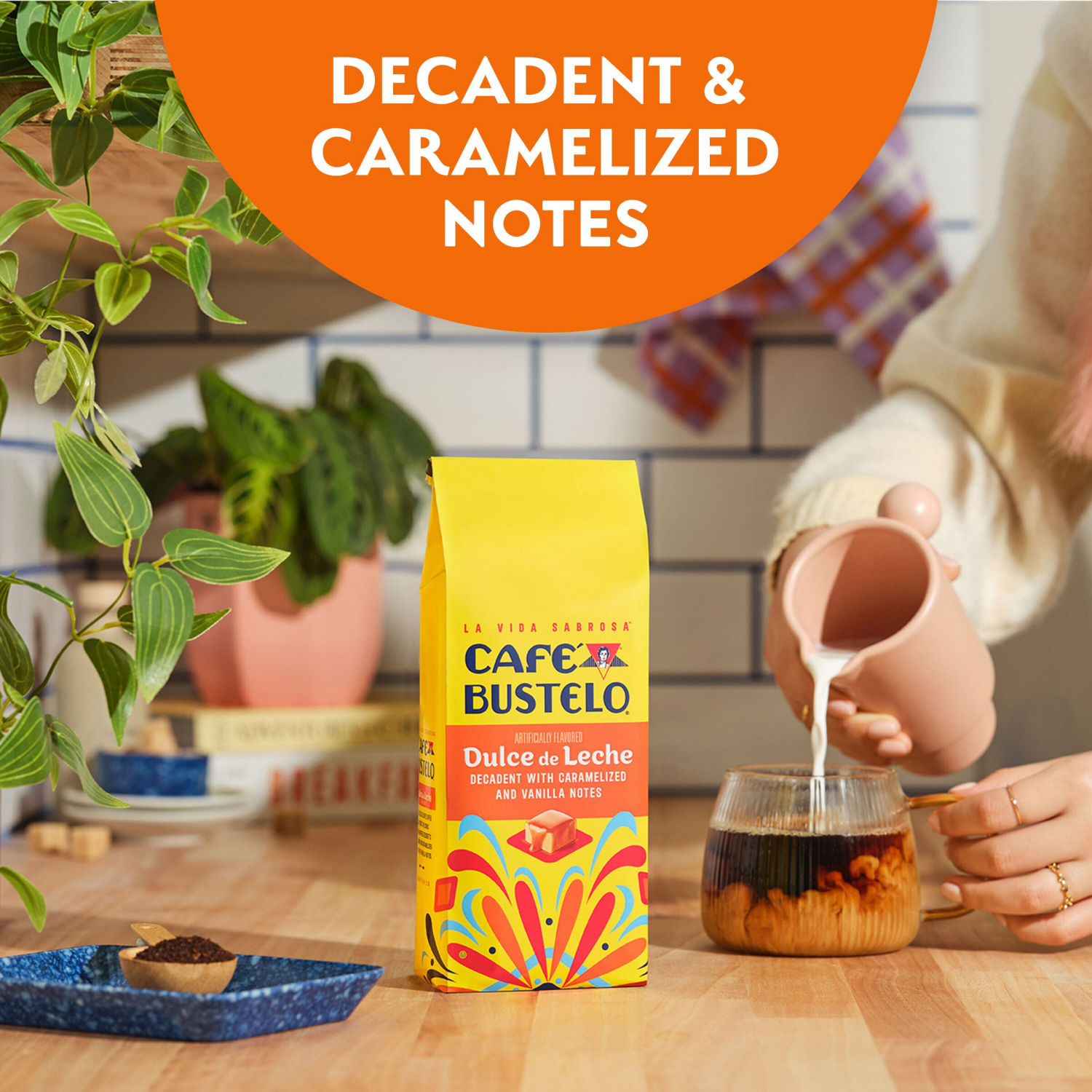 slide 6 of 6, Café Bustelo Dulce de Leche Artificially Flavored Ground Coffee, 11-Oz. Bag, 11 oz