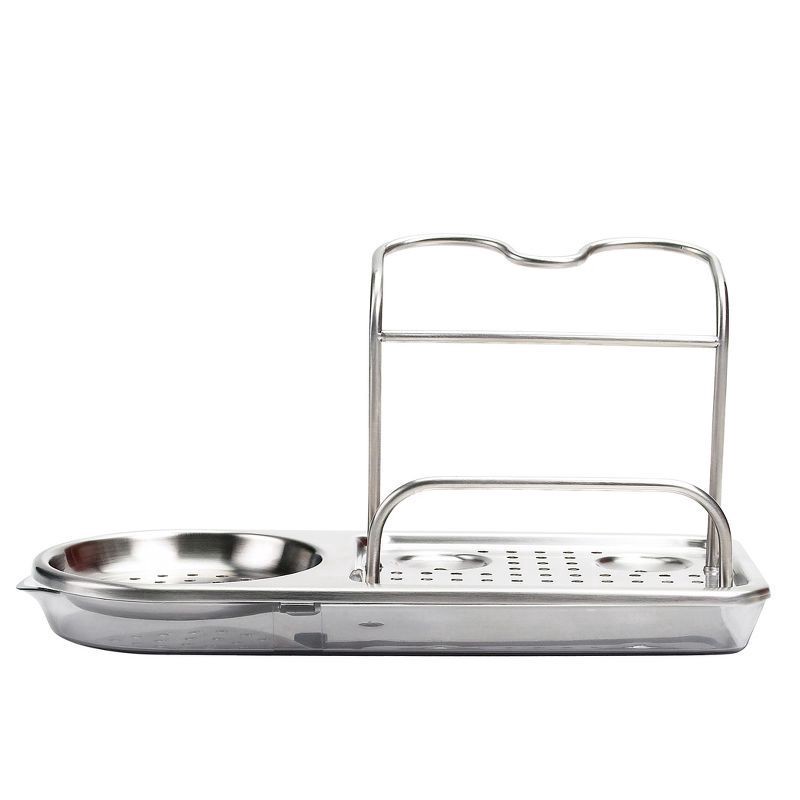 slide 1 of 5, Softworks Stainless Steel Sink Organizer, 1 ct