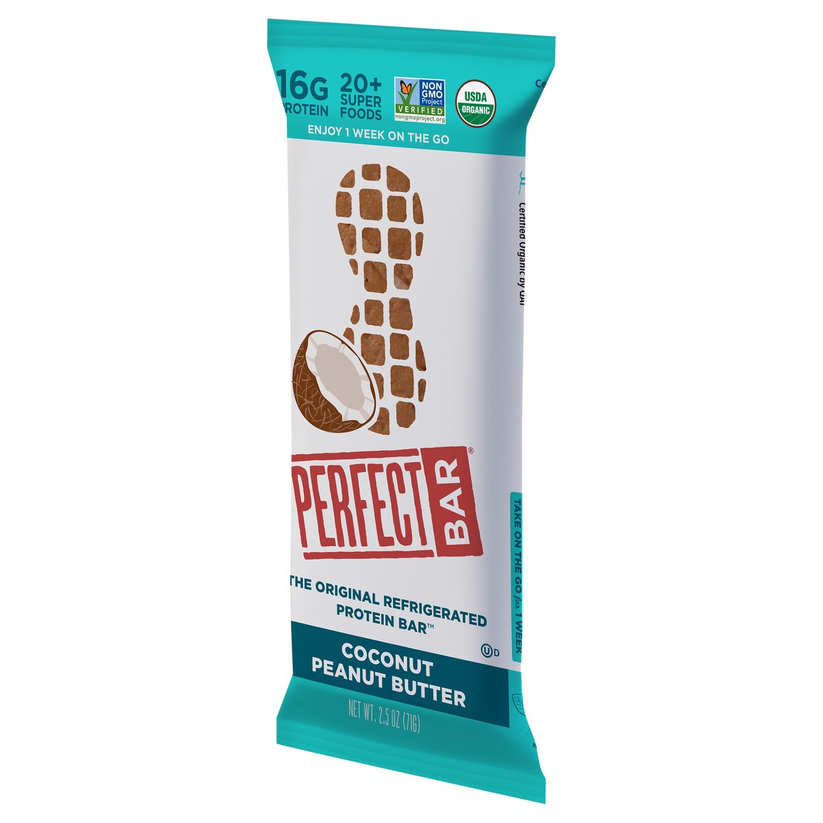 slide 8 of 9, Perfect Bar Gluten-Free Coconut Peanut Butter Refrigerated Protein Bar, Organic, 2.5 oz, 2.5 oz