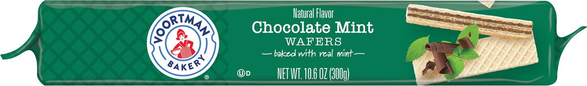 slide 2 of 9, Voortman Bakery Holiday Chocolate Mint Wafer 10.6 oz, 10.6 oz