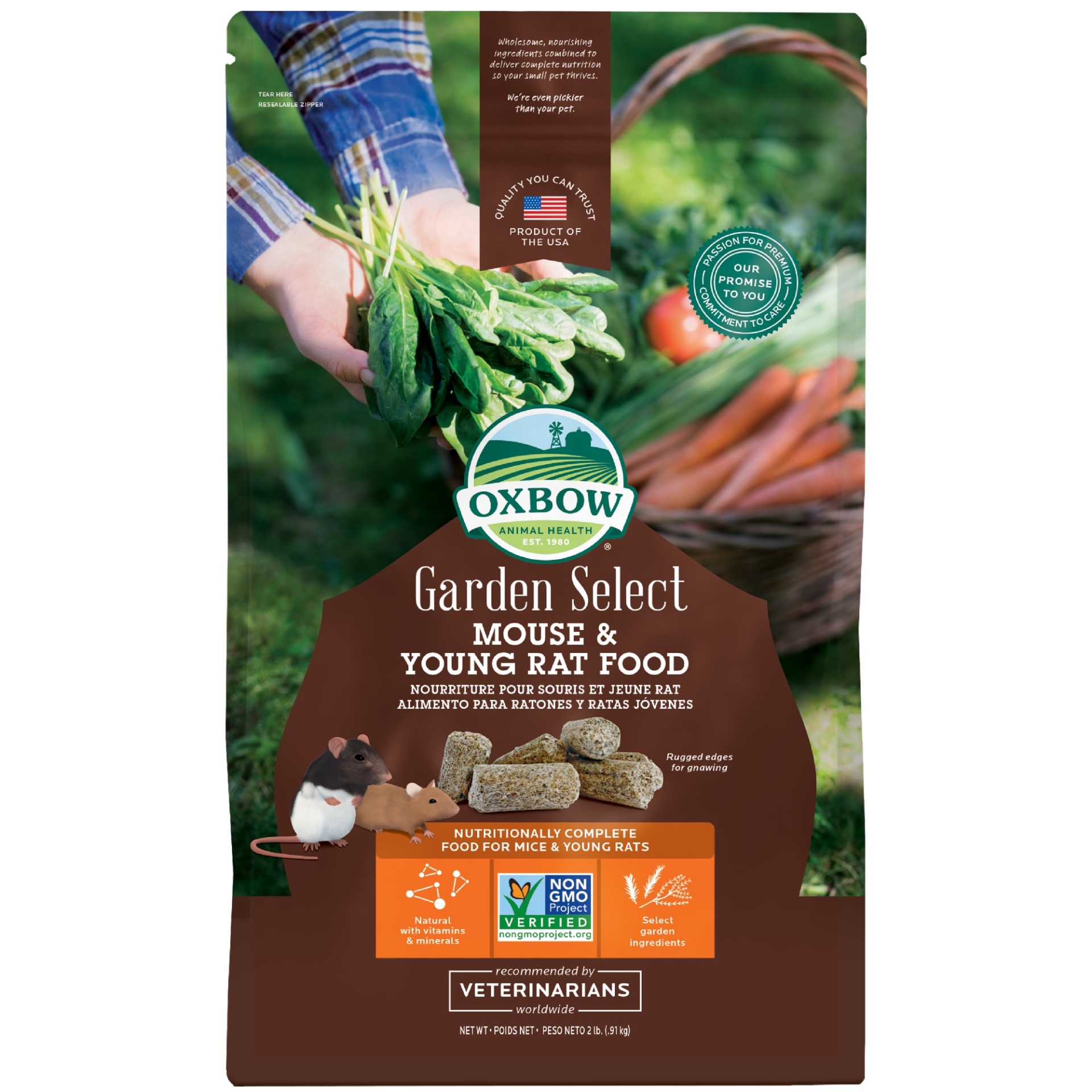 slide 1 of 1, Oxbow Garden Select Mouse & Young Rat Food, 2.5 lb