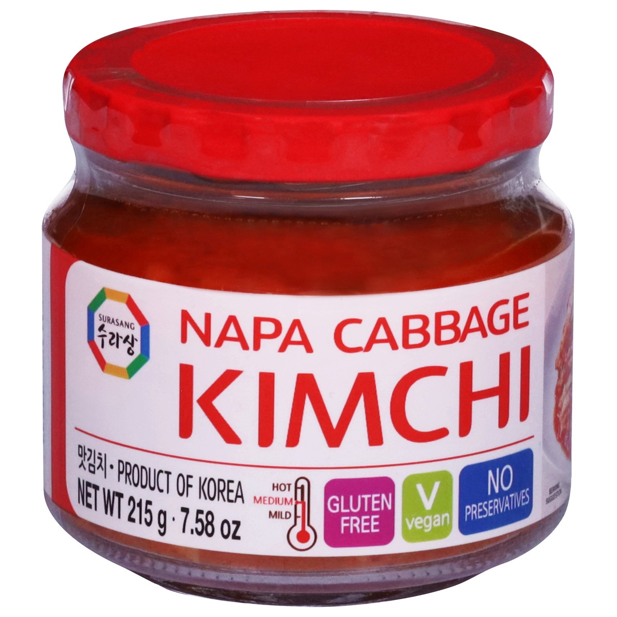 slide 1 of 3, Surasang Medium Napa Cabbage Kimchi 7.58 oz, 7.58 oz