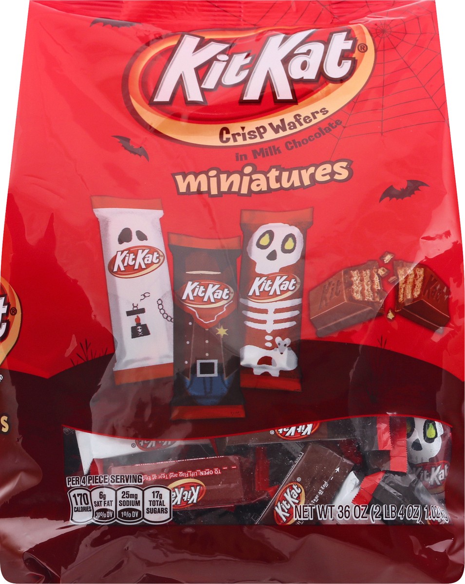 slide 1 of 9, Kit Kat Halloween Mini Chocolate, 36 oz