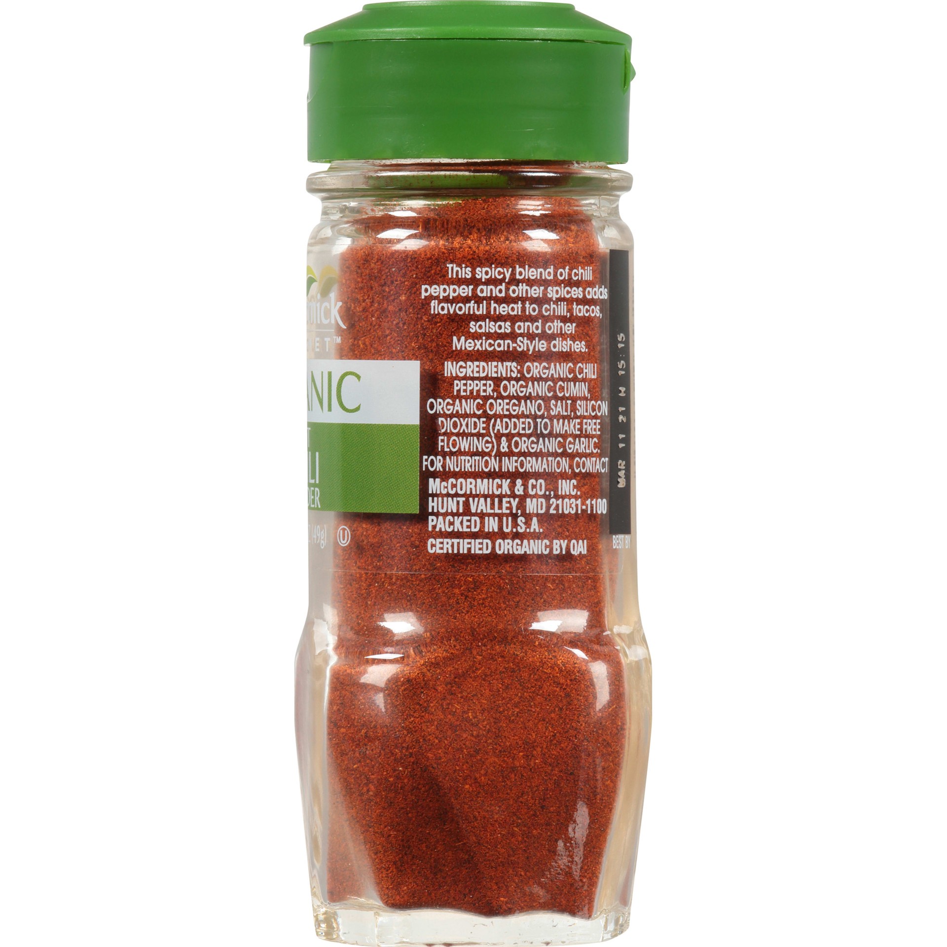 slide 3 of 5, McCormick Gourmet Organic Hot Mexican Chili Powder, 1.75 oz, 1.75 oz