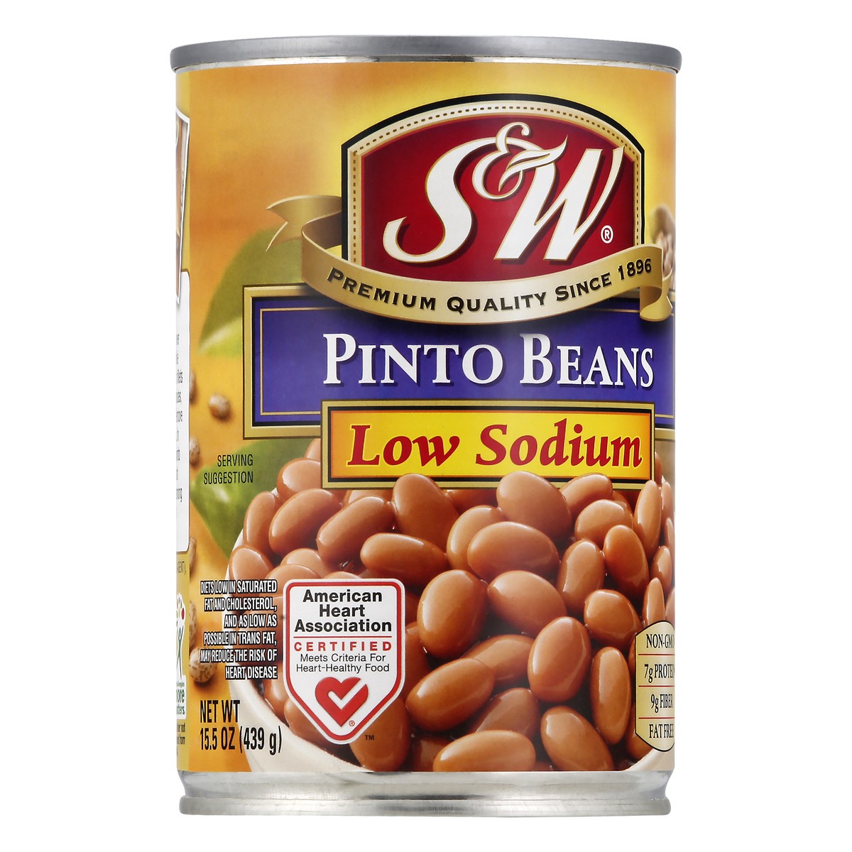 slide 10 of 11, S&W Low Sodium Pinto Beans 15.5 oz, 15.5 oz