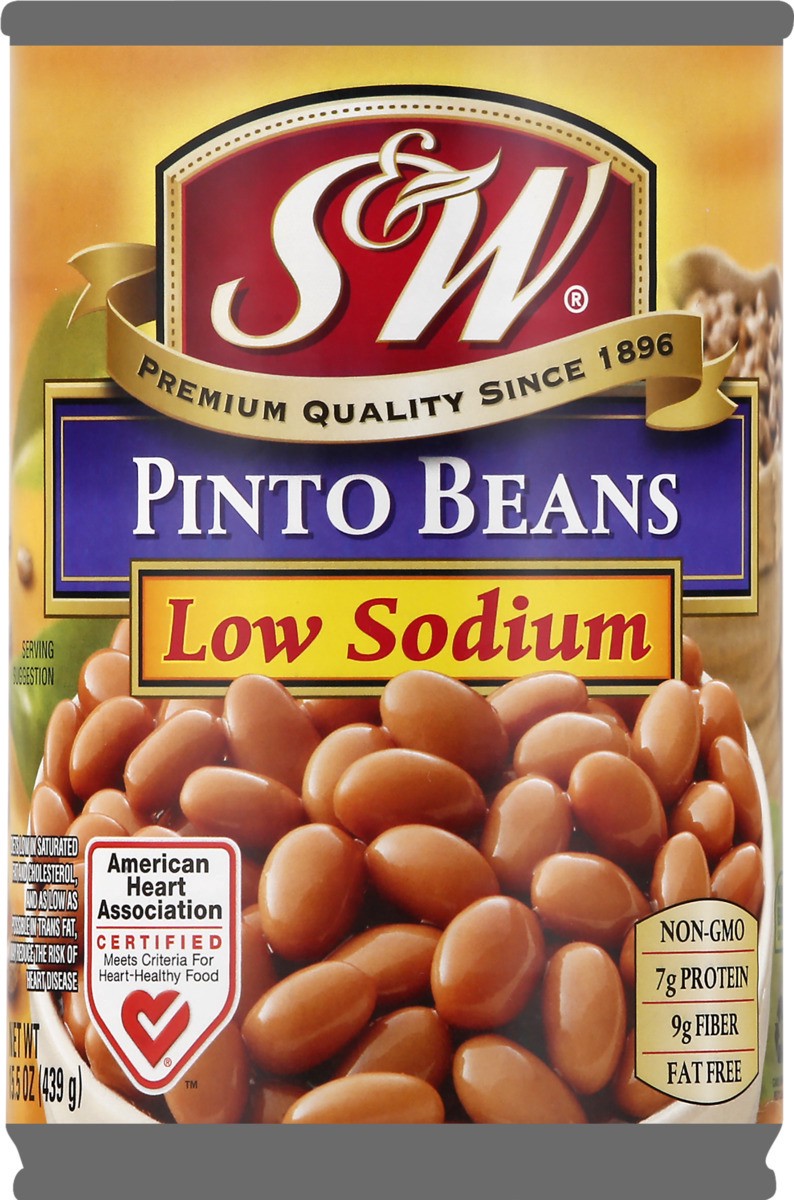slide 6 of 11, S&W Low Sodium Pinto Beans 15.5 oz, 15.5 oz