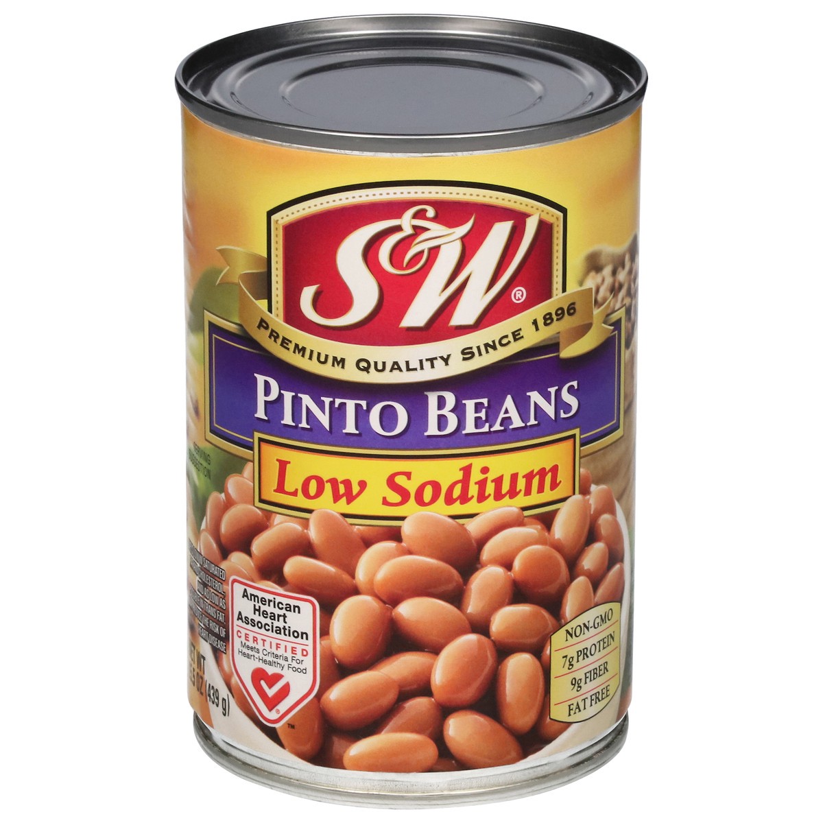 slide 1 of 11, S&W Low Sodium Pinto Beans 15.5 oz, 15.5 oz