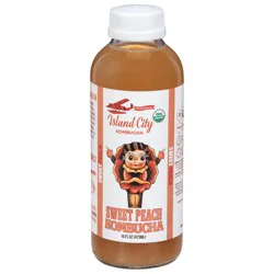 Island City Kombucha Sweet Peach 16 fl oz
