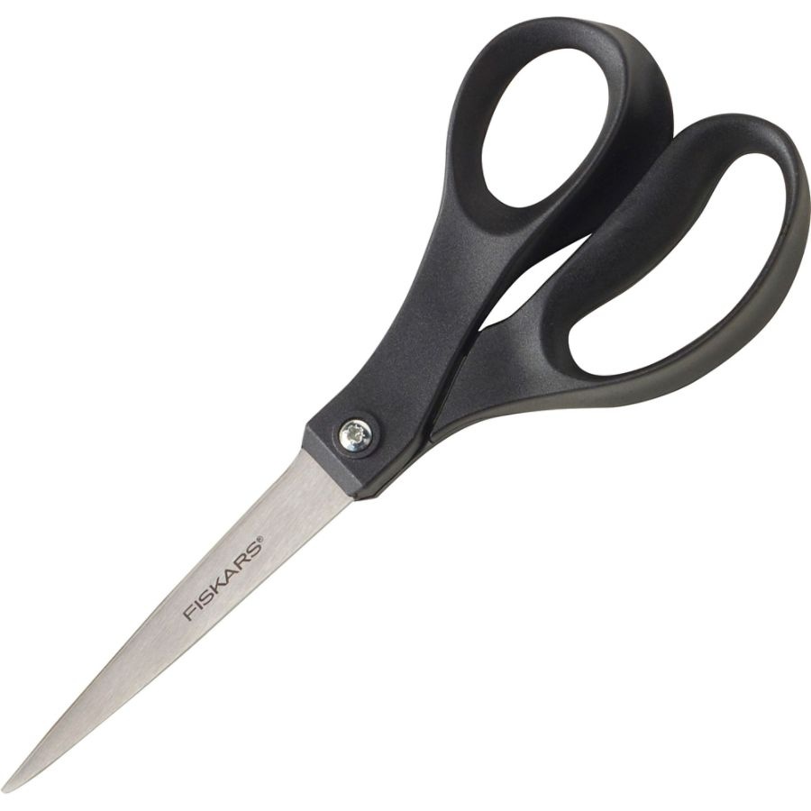 slide 3 of 3, Fiskars Office Scissors, 8'', Black, Pack Of 2, 2 ct